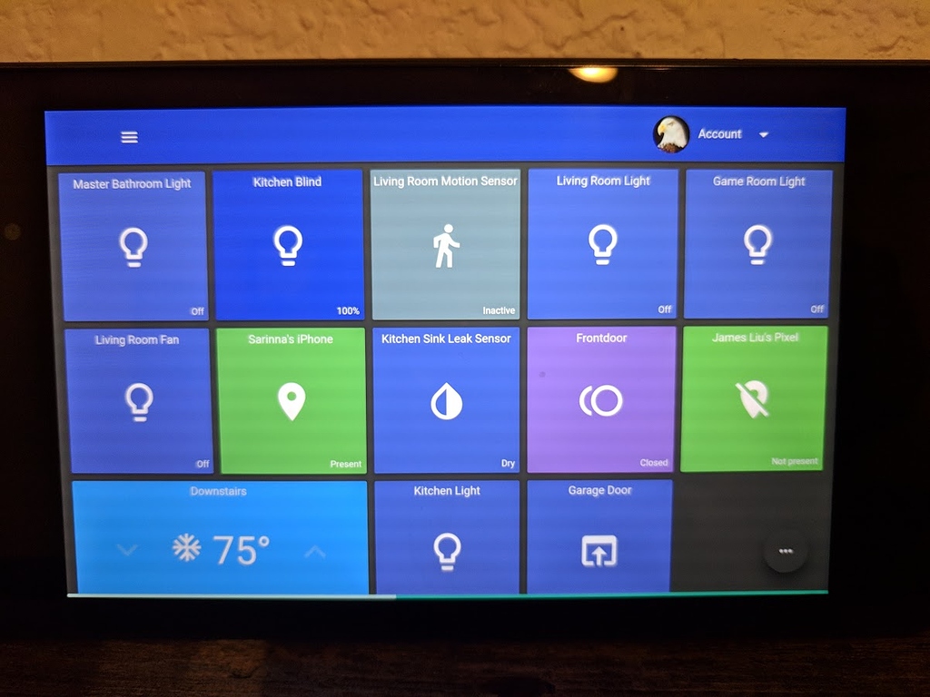 Repurposed old tablet into Dashboard SharpTools.io (web) SharpTools